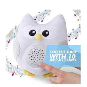 Bubzi co baby soother white noise sound machine and sleep aid night light owl
